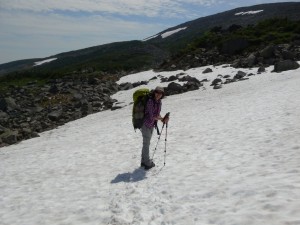 Hiking on the Snow in July